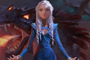 Daenerys Targaryen With Dragon