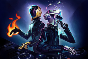 Daft Punk Triumph (2560x1024) Resolution Wallpaper