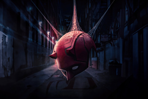 Daredevil Iconic Mask (2048x2048) Resolution Wallpaper