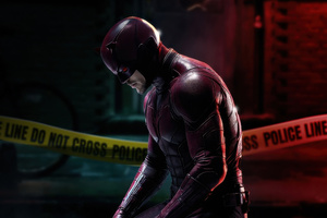 Daredevil In The Dark (2932x2932) Resolution Wallpaper