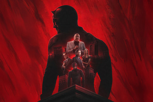 Daredevil The Devil In The Dark (2932x2932) Resolution Wallpaper