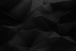 Dark Abstract Black Low Poly
