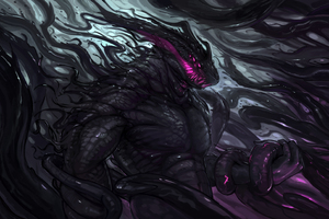 Dark Creature Monster Art 4k (1336x768) Resolution Wallpaper
