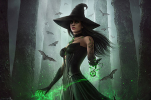 Dark Fantasy Witch 5k Wallpaper