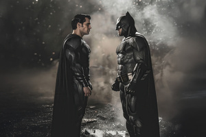 Dark Knight And Man Of Steel (1024x768) Resolution Wallpaper