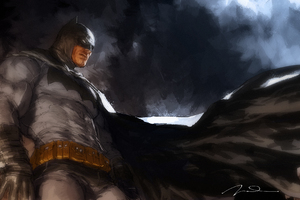 Dark Knight Batman Art 4k