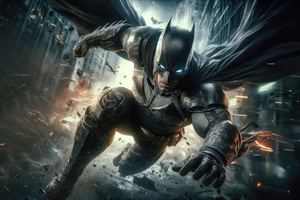 Dark Knight Epic Showdown (5120x2880) Resolution Wallpaper