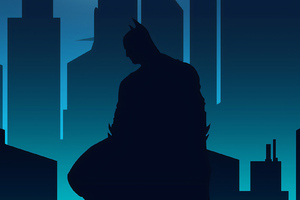 Dark Knight Gotham City (1360x768) Resolution Wallpaper