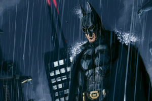 Dark Knight Paint Art Wallpaper