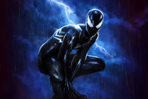 Dark Legacy Of Black Spider Man (1920x1080) Resolution Wallpaper