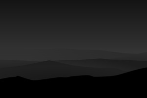 Dark Night Mountains Minimalist 4k (1400x1050) Resolution Wallpaper