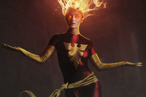 Dark Phoenix In Flames 4k (1440x900) Resolution Wallpaper