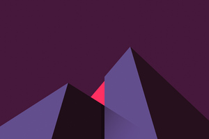 Dark Pyramid Minimal 4k (1336x768) Resolution Wallpaper
