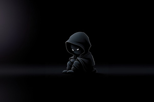 Dark Soul Boy Minimal Hoodie (1600x900) Resolution Wallpaper