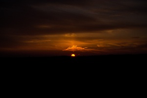Dark Sunset Evening 4k