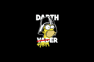 Darth Vader Homer Wallpaper
