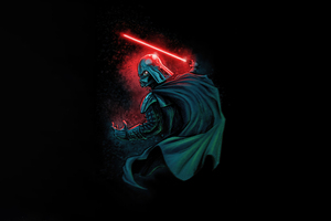 Darth Vader Lightsaber Casting Shadows (2048x1152) Resolution Wallpaper