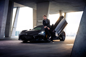 David Beckham Maserati Mc20 Coupe Fuoriserie Edition 8k (2560x1440) Resolution Wallpaper