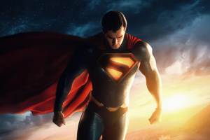 David Corenswet As Superman Hope Reborn (2932x2932) Resolution Wallpaper