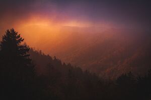 Dawn Overy Smoky Mountains 4k (2560x1600) Resolution Wallpaper