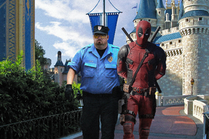 Deadpool 2 Arrested By Police Wallpaper