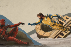 Deadpool And Wolverine Best Buddy Wallpaper