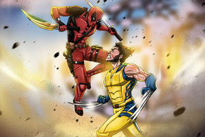 Deadpool And Wolverine Long Fight (3840x2160) Resolution Wallpaper