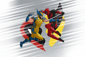 Deadpool And Wolverine Long Way Fight (3840x2160) Resolution Wallpaper
