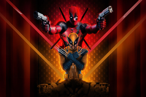 Deadpool And Wolverine Parallel Hearts (2560x1600) Resolution Wallpaper