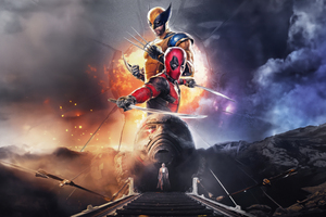 Deadpool And Wolverine Reign Over Storms (1280x1024) Resolution Wallpaper