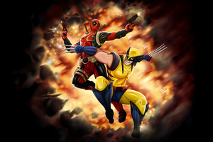 Deadpool And Wolverine Stylish Pause (1152x864) Resolution Wallpaper