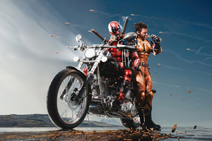 Deadpool And Wolverine Tear Up The Road