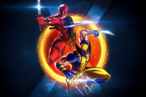 Deadpool And Wolverine Unholy Alliance (5120x2880) Resolution Wallpaper