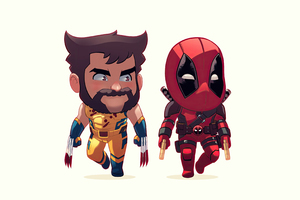 Deadpool And Wolverine Walking Together (2880x1800) Resolution Wallpaper