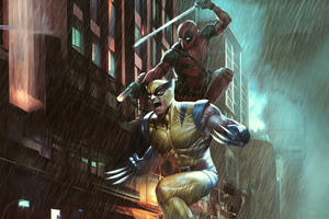 Deadpool And Wolverine Wild Ride (1366x768) Resolution Wallpaper