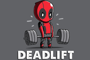 Deadpool Deadlift Funny 8k (2560x1080) Resolution Wallpaper