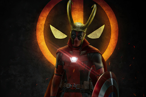 Deadpool In Loki Verse (1280x800) Resolution Wallpaper