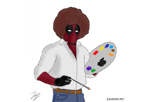 Deadpool Painting In Deadpool 2