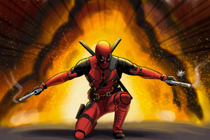 Deadpool Symbol Of Power (1400x900) Resolution Wallpaper