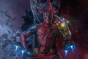 Deadpool Thanos Infinity Gauntlet Wallpaper