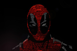 Deadpool Typography (2560x1024) Resolution Wallpaper