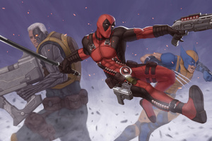 Deadpool X Wolverine Silent Guardian (3440x1440) Resolution Wallpaper