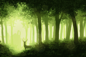 Deer Forest 4k