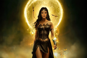 Defender Of Themyscira Wonder Woman (1336x768) Resolution Wallpaper