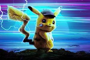 Detective Pikachu Poster 4k (1336x768) Resolution Wallpaper