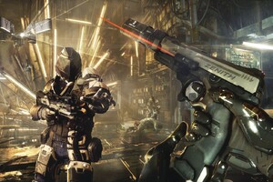 Deus Ex Mankind Divided Game Weapon (1360x768) Resolution Wallpaper