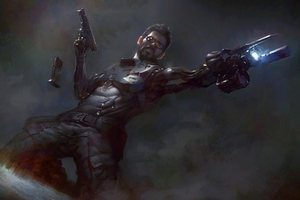 Deus Ex Mankind Divided PC Game (1360x768) Resolution Wallpaper