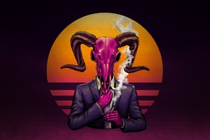 Devil Skull 4k Wallpaper