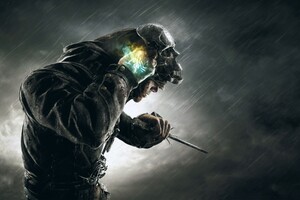 Dishonored Corvo Skull Mask Wallpaper