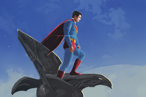 Distant Superman (1600x900) Resolution Wallpaper